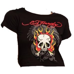 RARE!, ed hardy crop top